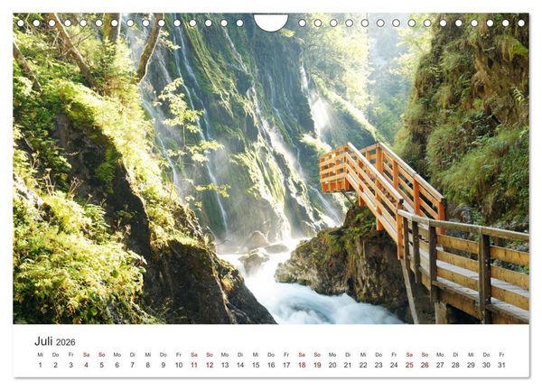 Produktbild: Wasser bewegt - Wasserf&auml;lle und Stromschnellen (Wandkalender 2026 DIN A4 quer), CALVENDO Monatskalender
