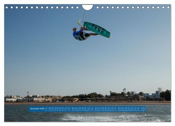 Produktbild: Kite Boarding El Gouna (Wandkalender 2026 DIN A4 quer), CALVENDO Monatskalender