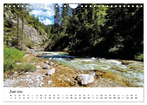 Produktbild: Wundersch&ouml;nes Isartal 2026 (Wandkalender 2026 DIN A4 quer), CALVENDO Monatskalender