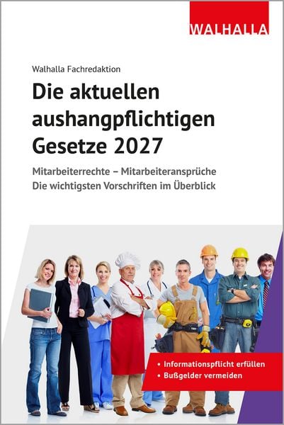 Produktbild: Die aktuellen aushangpflichtigen Gesetze 2027