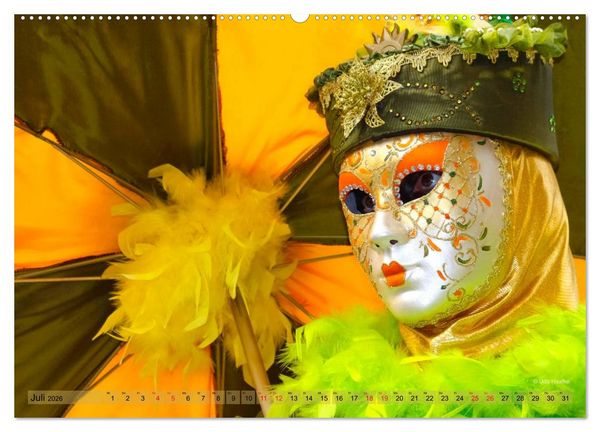 Produktbild: Magie der Masken (Wandkalender 2026 DIN A2 quer), CALVENDO Monatskalender