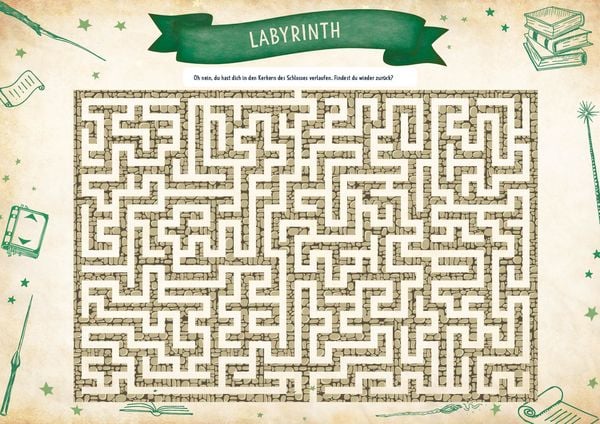 Produktbild: Der magische Spiel- und R&auml;tselblock f&uuml;r Harry Potter-Fans