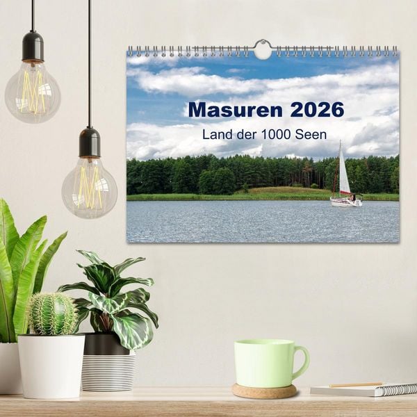 Produktbild: Masuren 2026 - Land der 1000 Seen (Wandkalender 2026 DIN A4 quer), CALVENDO Monatskalender