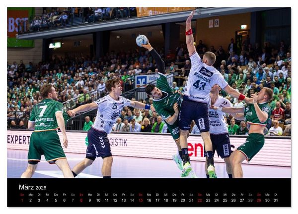Produktbild: Kalender - HSG Wetzlar Handball Bundesliga Saison 2025/2026 (Wandkalender 2026 DIN A3 quer), CALVENDO Monatskalender