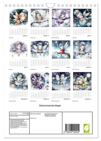 Produktbild: Schlummernde Magie (Wandkalender 2026 DIN A4 hoch), CALVENDO Monatskalender