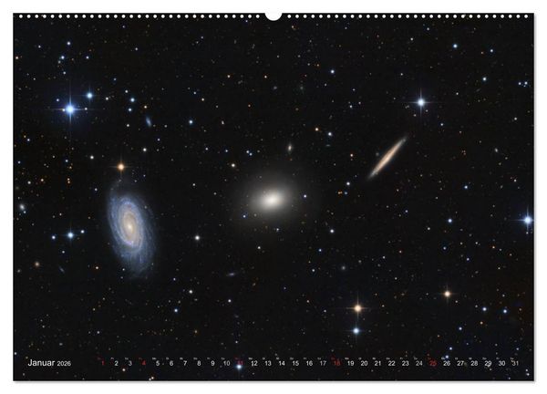 Produktbild: Faszination Galaxien Formenvielfalt der Welteninseln (Wandkalender 2026 DIN A2 quer), CALVENDO Monatskalender