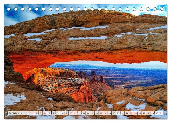 Produktbild: Sehnsuchts Landschaften im Amerikanischen Westen (Tischkalender 2026 DIN A5 quer), CALVENDO Monatskalender