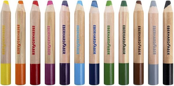 Produktbild: Eberhard Faber Buntstifte Mini Maxi 3in1 Jumbo 12er Set
