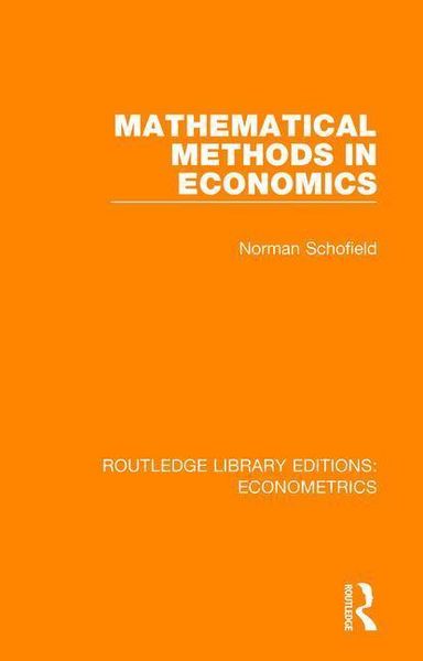 Produktbild: Schofield, N: Mathematical Methods in Economics