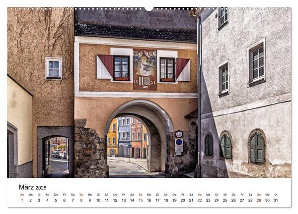 Produktbild: Sonniges Sch&auml;rding, Barockstadt am Inn (Wandkalender 2026 DIN A2 quer), CALVENDO Monatskalender