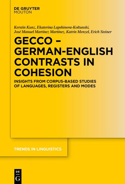 Produktbild: GECCo - German-English Contrasts in Cohesion