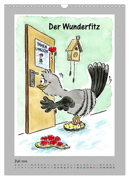 Produktbild: HarryKuckuck - Der Schwarzwald ruft (Wandkalender 2026 DIN A3 hoch), CALVENDO Monatskalender