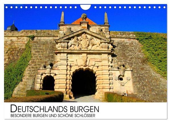 Deutschlands Burgen - besondere Burgen und schöne Schlösser (Wandkalender 2025 DIN A4 quer), CALVENDO Monatskalender