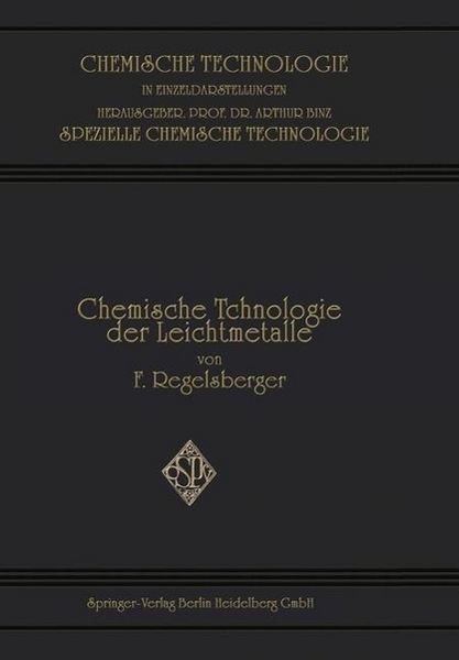 Produktbild: Chemische Technologie der Leichtmetalle und ihrer Legierungen