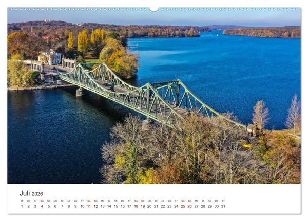 Produktbild: Potsdam - UNESCO Weltkulturerbe und Stadt der Schl&ouml;sser und G&auml;rten (Wandkalender 2026 DIN A2 quer), CALVENDO Monatskalender