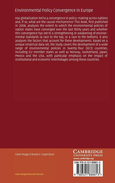 Produktbild: Environmental Policy Convergence in Europe