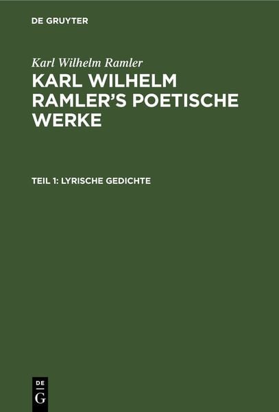 Produktbild: Lyrische Gedichte