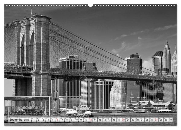 Produktbild: BROOKLYN BRIDGE Das Wahrzeichen von New York City (Wandkalender 2026 DIN A2 quer), CALVENDO Monatskalender