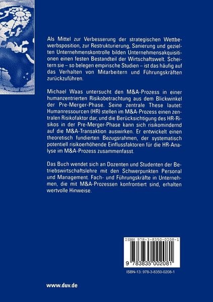Produktbild: &bdquo;Wagnis Mensch&ldquo; im M&A-Prozess
