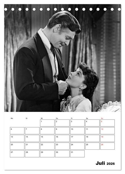 Produktbild: Legenden - Unvergessene Filmstars (Tischkalender 2026 DIN A5 hoch), CALVENDO Monatskalender