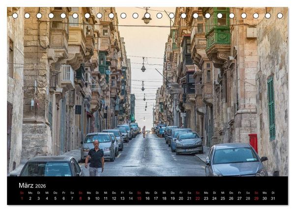 Produktbild: Malta & Gozo (Tischkalender 2026 DIN A5 quer), CALVENDO Monatskalender
