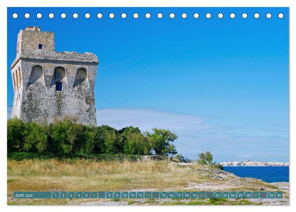 Produktbild: Facettenreiches Apulien (Tischkalender 2026 DIN A5 quer), CALVENDO Monatskalender