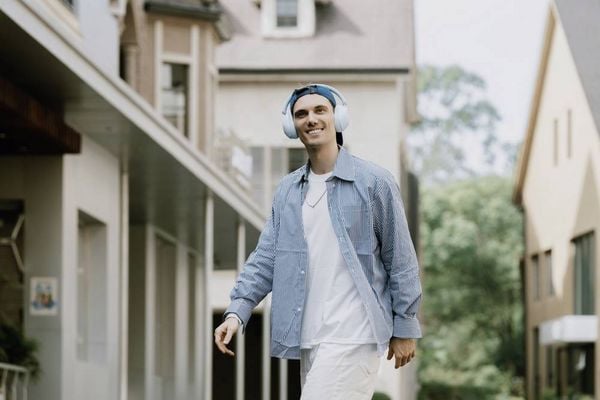 Produktbild: OneOdio Handy Over Ear Kopfhörer Bluetooth® Blau Noise Cancelling