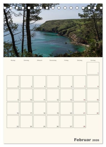 Produktbild: Sommertage in der Bretagne (Tischkalender 2026 DIN A5 hoch), CALVENDO Monatskalender
