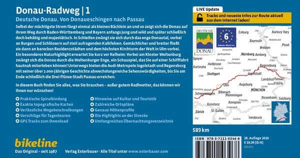 Produktbild: Donauradweg / Donau-Radweg 1