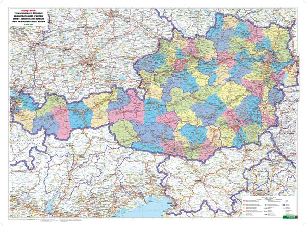Produktbild: Freytag & berndt Poster &Ouml;sterreich Verwaltung 1:500.000