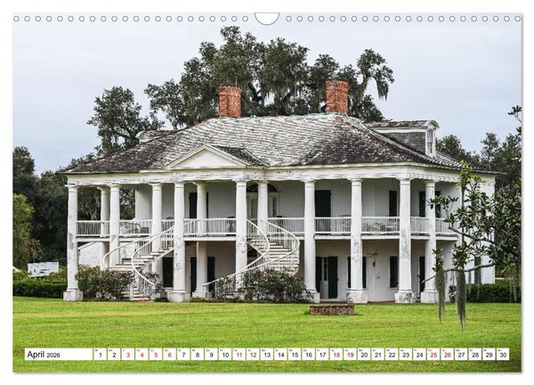 Produktbild: Louisiana - S&uuml;mpfe und Plantagenh&auml;user (Wandkalender 2026 DIN A3 quer), CALVENDO Monatskalender