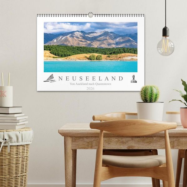 Produktbild: Neuseeland - Von Auckland nach Queenstown (Wandkalender 2026 DIN A3 quer), CALVENDO Monatskalender