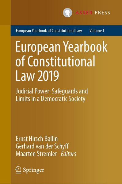 Produktbild: European Yearbook of Constitutional Law 2019