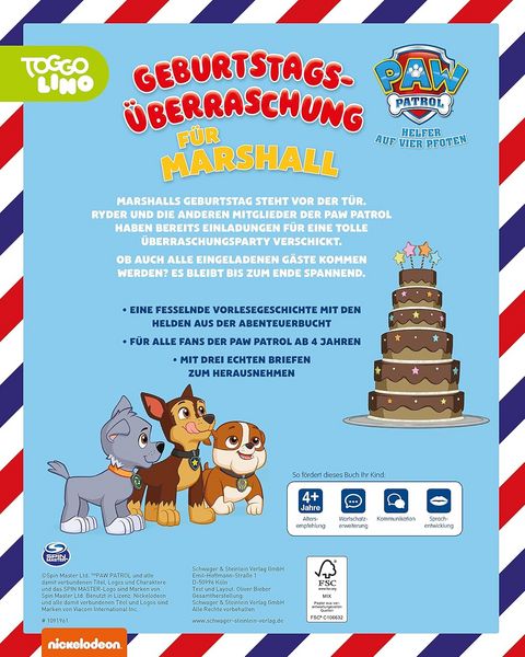 Produktbild: PAW Patrol Brief- und Geburtstagsgeschichten (X)