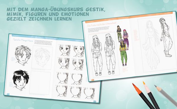 Produktbild: Manga Step by Step &Uuml;bungsbuch 1