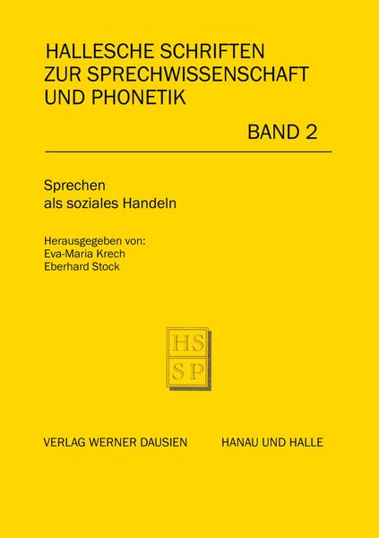 Produktbild: Sprechen als soziales Handeln