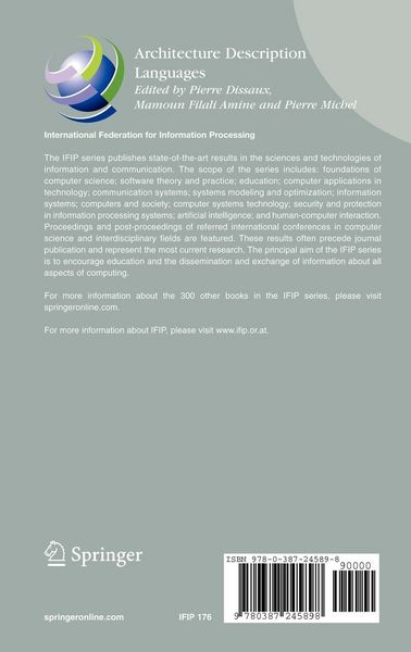 Produktbild: Architecture Description Languages