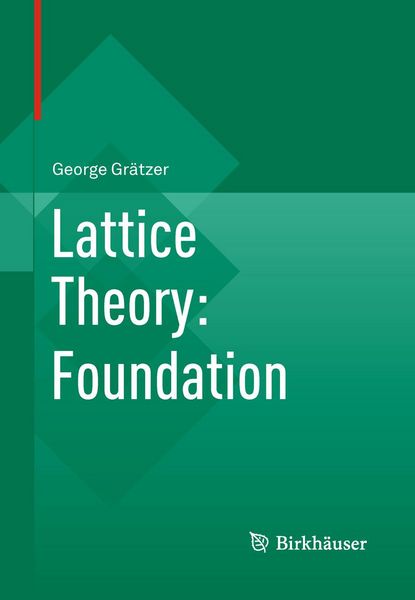Produktbild: Lattice Theory: Foundation
