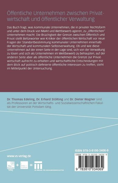 Produktbild: &Ouml;ffentliche Unternehmen zwischen Privatwirtschaft und &ouml;ffentlicher Verwaltung