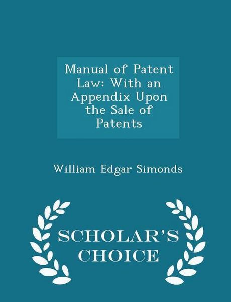 Produktbild: Manual of Patent Law