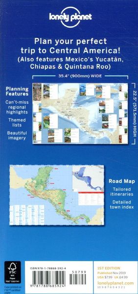 Produktbild: Central America Planning Map