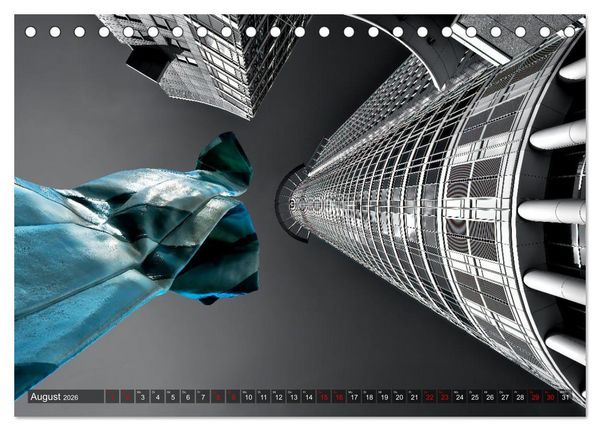 Produktbild: MAINHATTEN architektur kunst (Tischkalender 2026 DIN A5 quer), CALVENDO Monatskalender
