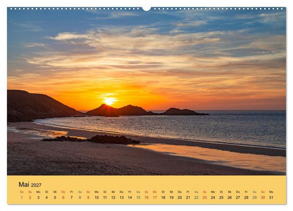 Produktbild: Sonnenunterg&auml;nge an der Atlantikk&uuml;ste (hochwertiger Premium Wandkalender 2027 DIN A2 quer), Kunstdruck in Hochglanz