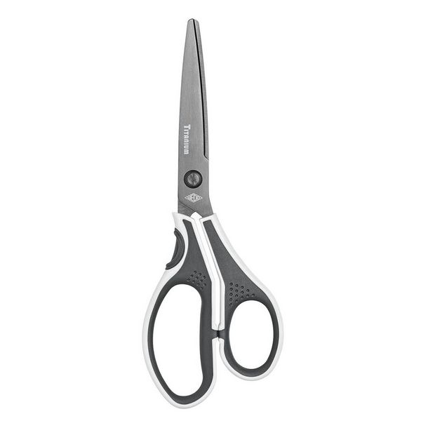 Schere Cut it Edelstahlschere grau/weiß Titan