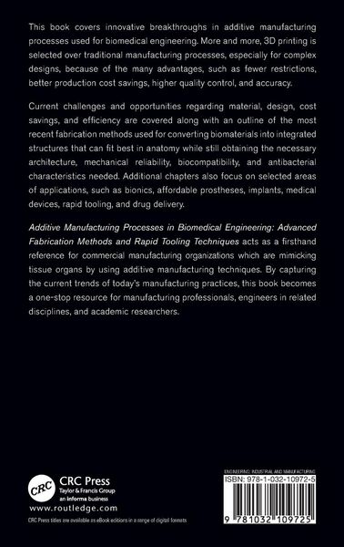 Produktbild: Additive Manufacturing Processes in Biomedical Engineering