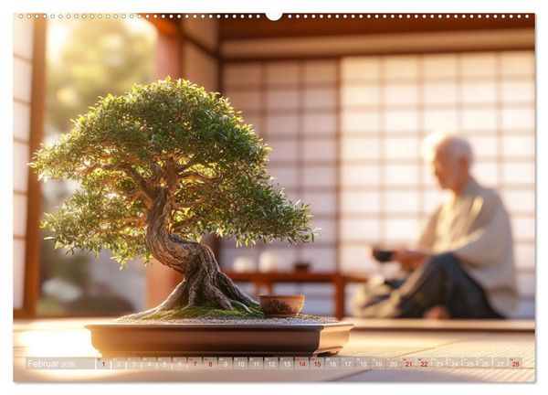 Produktbild: Bonsai, die formvollendete Kunst (hochwertiger Premium Wandkalender 2026 DIN A2 quer), Kunstdruck in Hochglanz