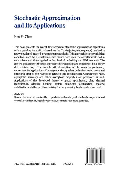 Produktbild: Stochastic Approximation and Its Applications