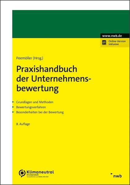 Produktbild: Praxishandbuch der Unternehmensbewertung
