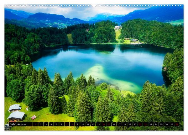 Produktbild: Oberstdorfer Bergwelt (hochwertiger Premium Wandkalender 2026 DIN A2 quer), Kunstdruck in Hochglanz