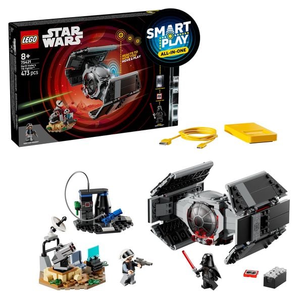 Star Wars 75421 SMART Play: Darth Vaders TIE Fighter, Spielzeug ab 8